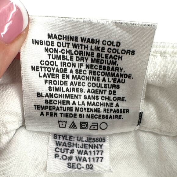 JOE'S JEANS White PROVOCATEUR Back Pockets Belt Loops Stretch Jeans Size‎ 32 - Picture 6 of 9